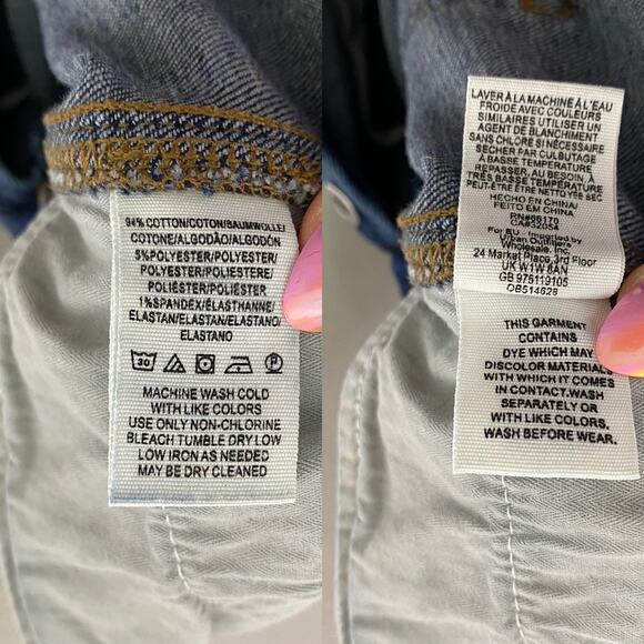 Free People Payton Mid Rise Skinny Jeans, size 26 - Picture 4 of 4